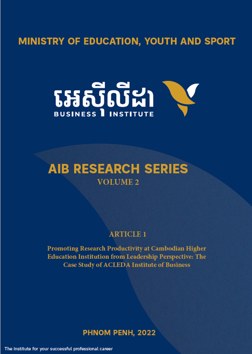 Promoting Research Productivity at Cambodian Higher Education ...