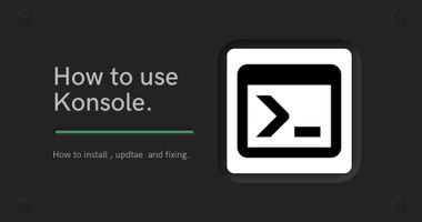 How to use KONSOLE